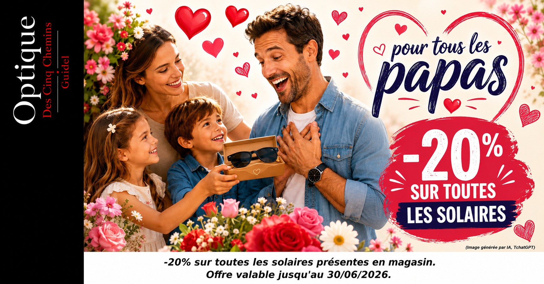Optique Des Cinq Chemins. Fête des pères