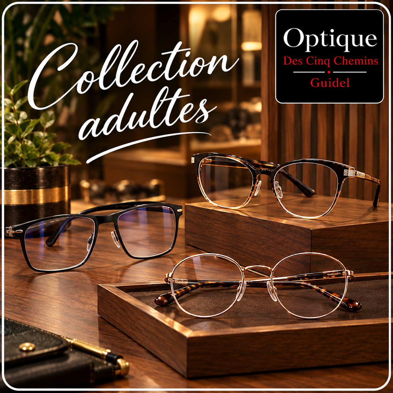 Optique des 5 chemins Guidel. Collection adultes. Optique des 5 chemins Guidel. Collection adultes